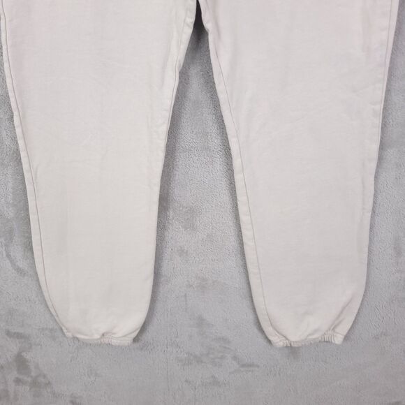 Talentless Sweatpants Jogger Mens Off White Size M Elastic Waist Drawstring - Picture 2 of 13